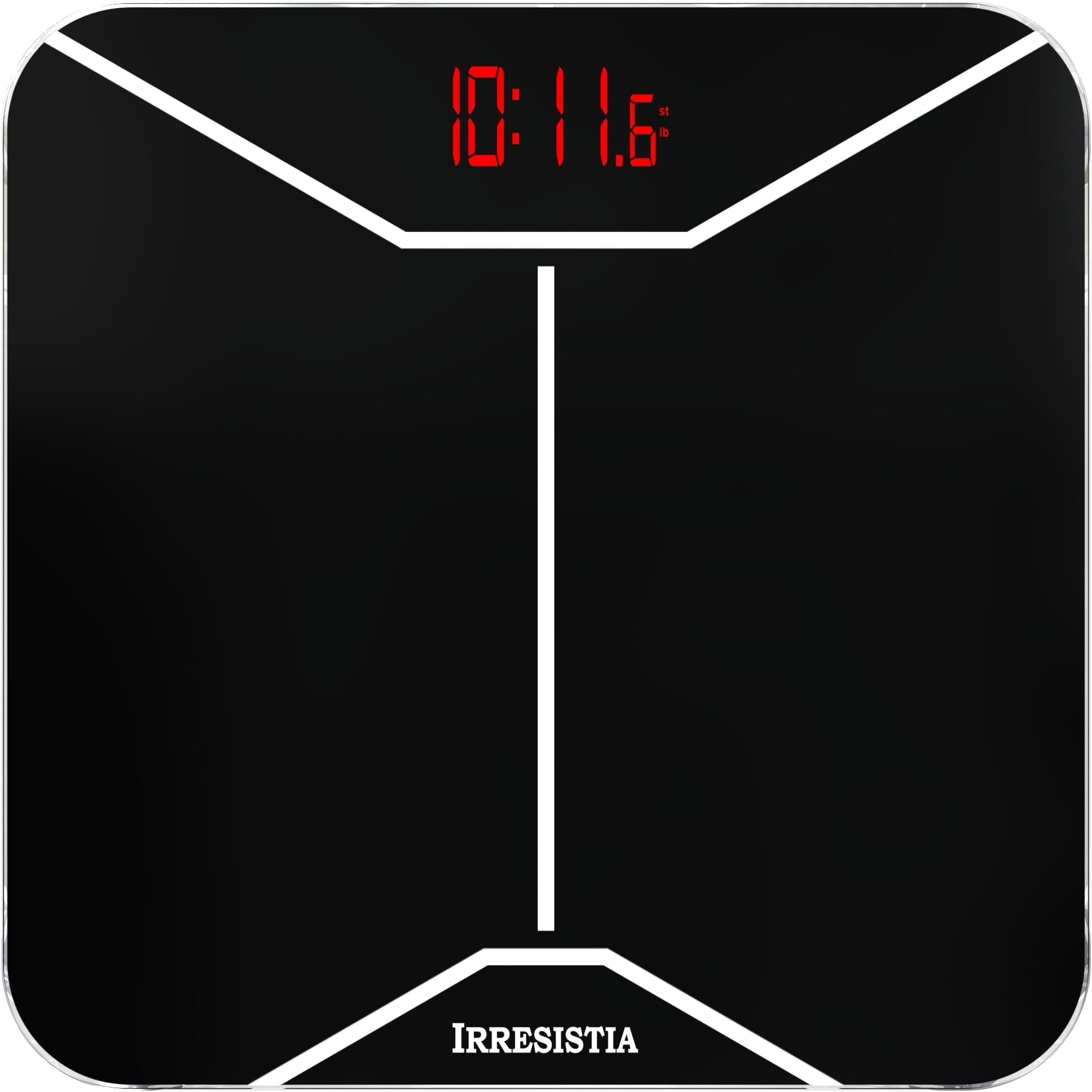 Bathroom Scales for Body Weight - Digital Weighing Scales with Ultra Accuracy and Consistency - Measure kg/lbs/stones - 2Yr Guarantee - Black BW26i