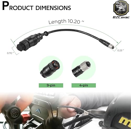 Miniatura 7 de 1852076 MKR-US2-16 Cable adaptador universal Sonar 2 para Lowrance Elite Ti2 y HDS a motor de arrastre, 9 pines, negro