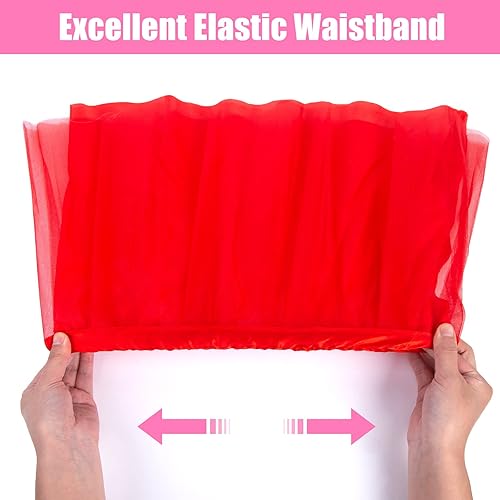 Miniatura 4 de Koogel 6 piezas de tutú para niñas pequeñas 3 capas de tutú multicolor tutú de ballet tutú de fiesta para niños tutú para disfrazarse fiesta de