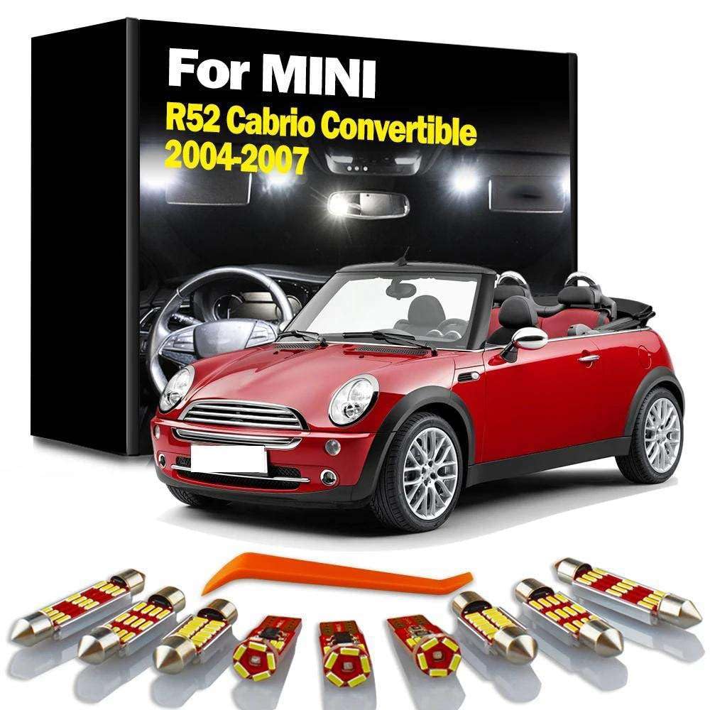 Luces LED de lectura interior de puertas, pies y maletero para Mini R52 Cabrio 2004-2007 7
