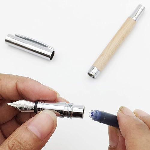 Miniatura 5 de Cartuchos de tinta para pluma estilográfica, color azul, estándar internacional, repuesto de cartucho de tinta para pluma estilográfica, juego de 32