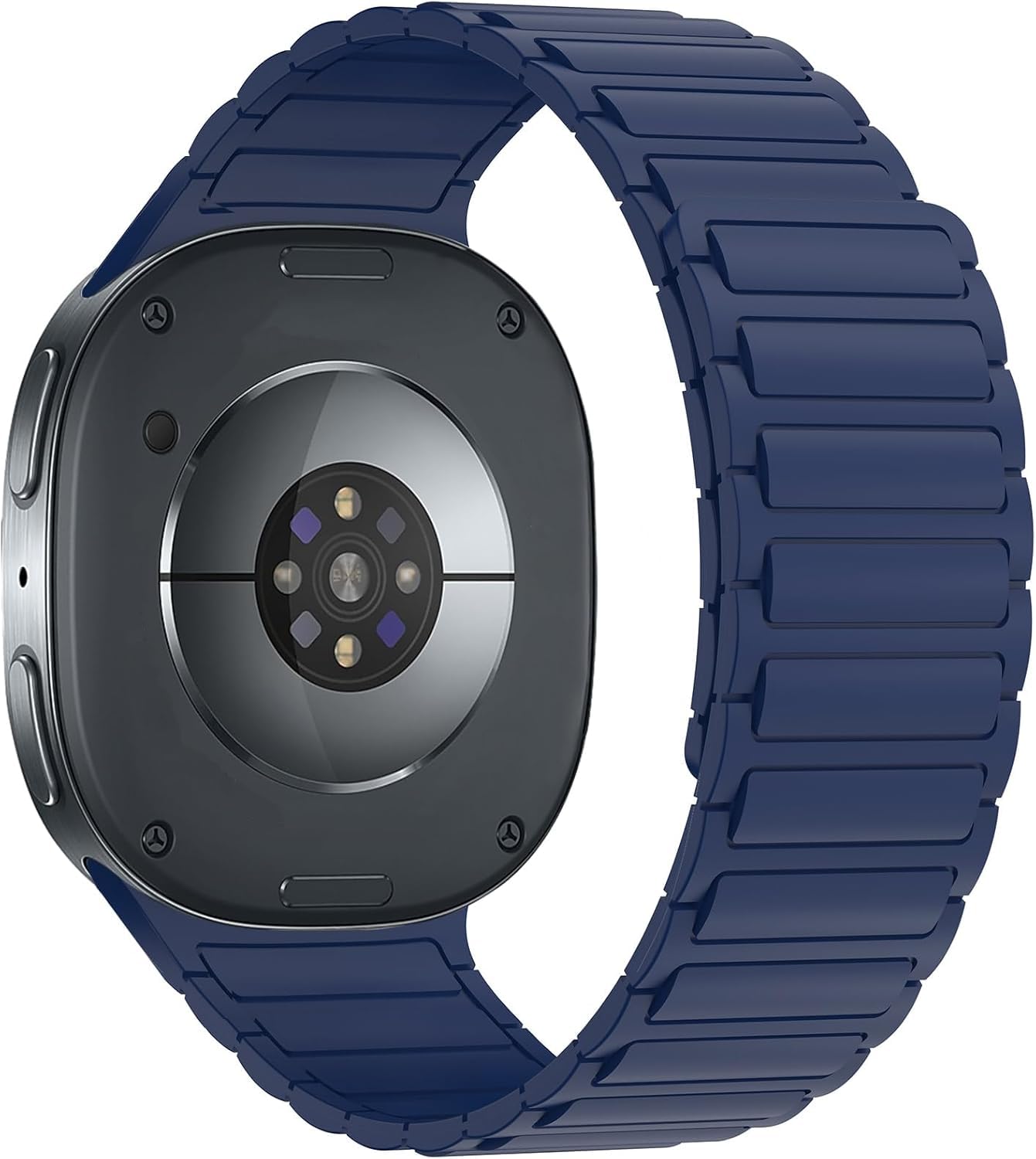 OBOE Silicone Strap Magnetic Band 'COMPATIBLE WITH' Samsung Galaxy Watch 8 40mm 44mm/Galaxy Watch 8 Classic (Midnight Blue) [WATCH NOT INCLUDED]-picture-19