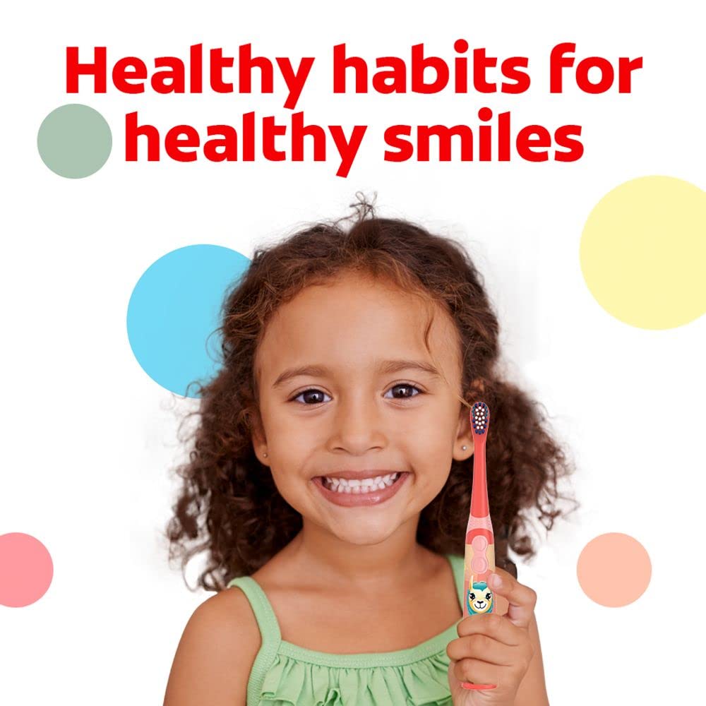 Colgate Kids Battery Powered Toothbrush, Llama, Extra Soft Toothbrush, Ages 3 and Up, 1 Pack
