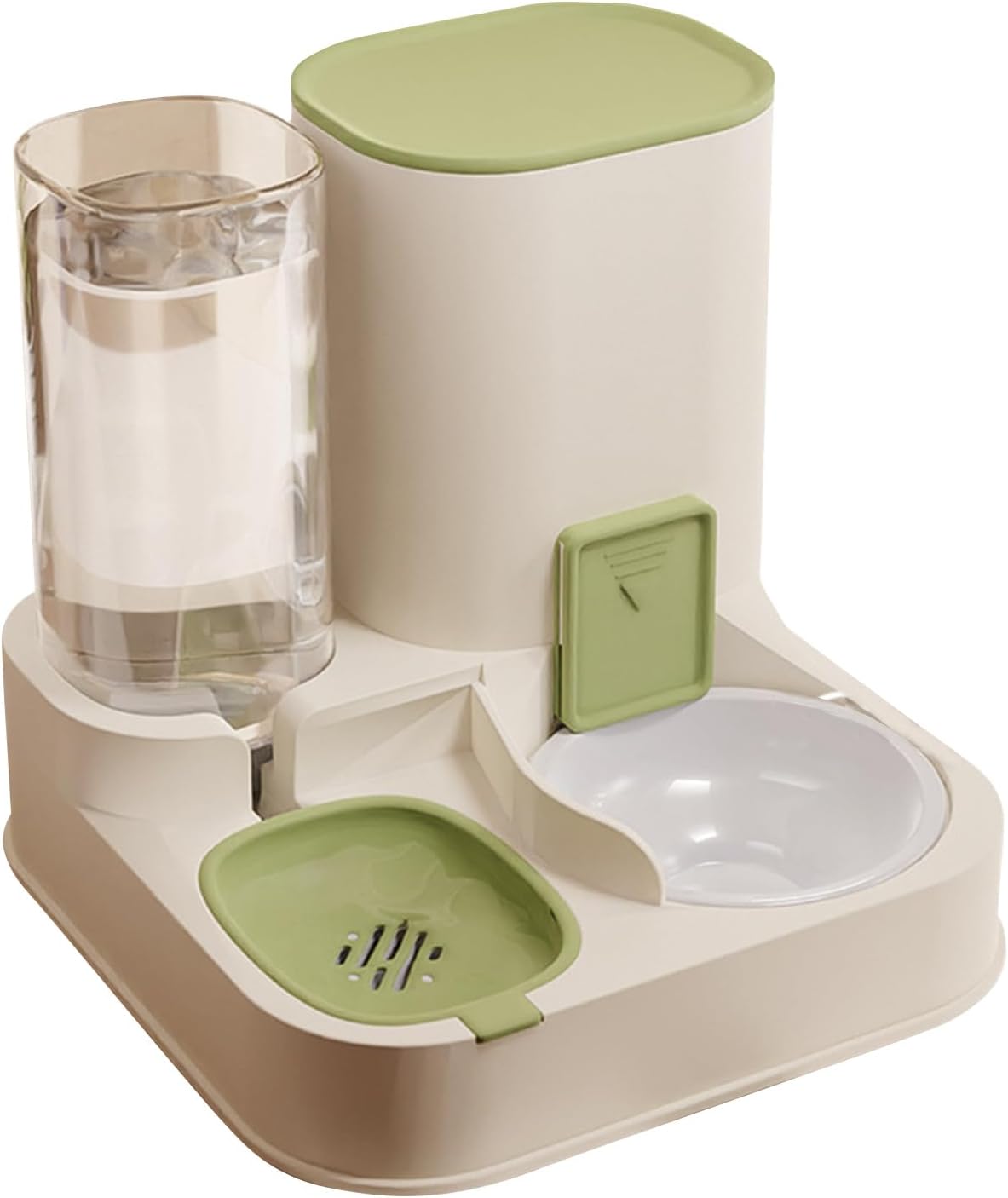 Automatic Pet Feeder and Water Food Dispenser, 100% BPA-Free,Gravity Refill,Self Feeding Cat Food and Water Dispenser Set for Small Large Pets Puppy Kitten Rabbit Bunny,Large Capacity