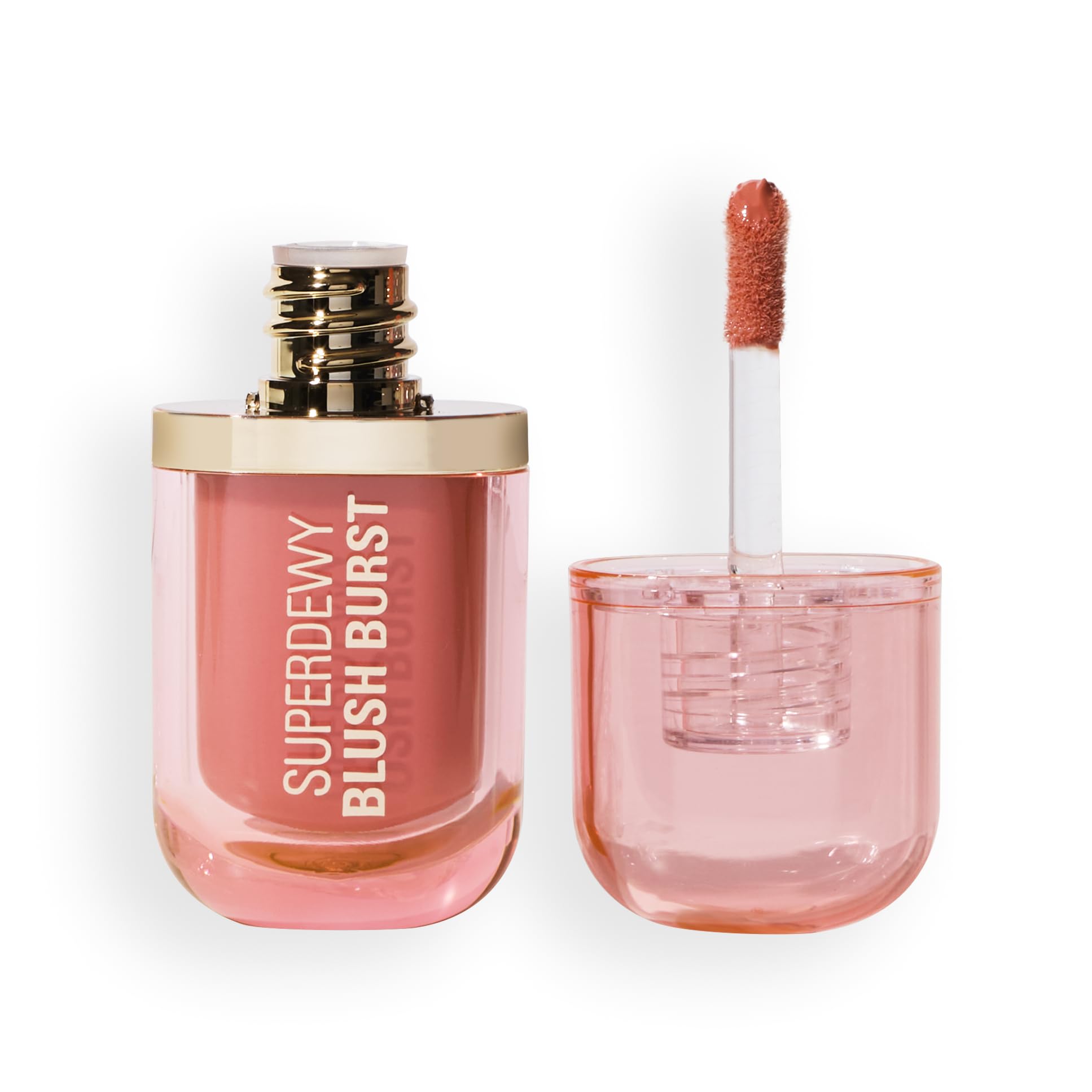 Makeup Revolution Superdewy Liquid Blush Burst-Peach Spritz | Hydrating Serum Blush with Peptides & Hyaluronic Acid | Natural Dewy Glow | Lightweight, Buildable Tint | Vegan & Cruelty-Free-image-44