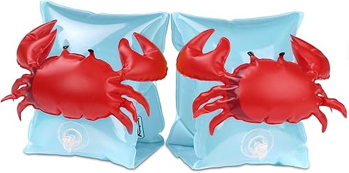 MoKo Bandas de natación para niños, niños pequeños comienzan a nadar flotadores inflables para piscina, lindas alas de natación de dibujos animados,