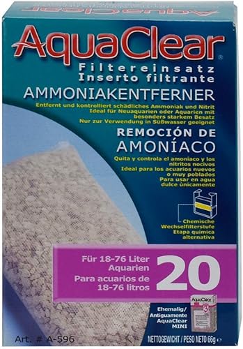 Miniatura 3 de AquaClear 20 insertos para removedor de amoníaco filtro de acuario de repuesto para medios A596