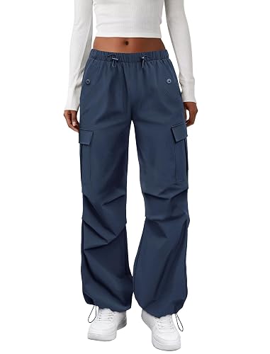COPYLEAF Cargo Pants Women Parachute Baggy Hiking Pants