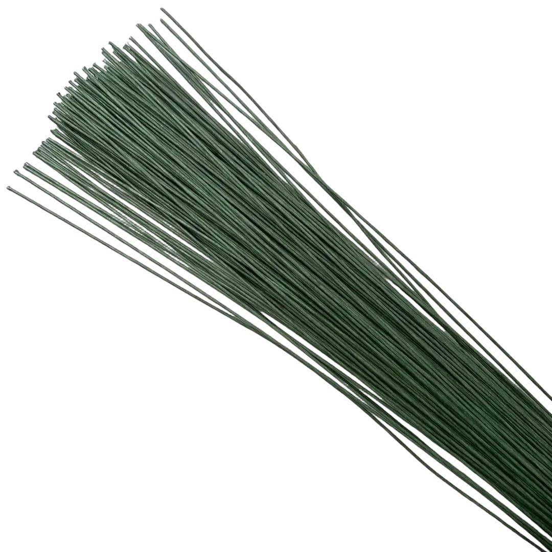 DMLAYHP Florist Wire 30pcs 18# 1.2mm 36cm Length Wire Silk Flowers Stem DIY Decorative