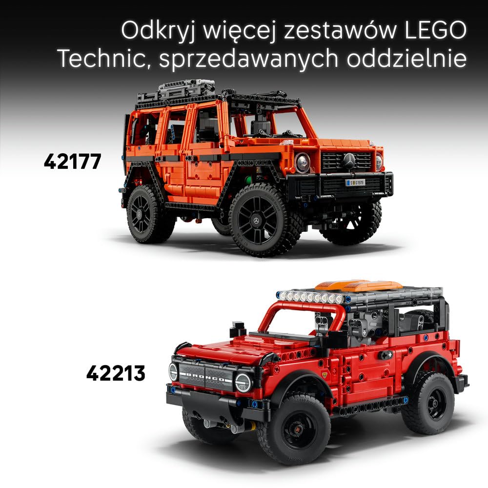 LEGO Technic SUV Jeep Wrangler Rubicon 42227 | Model samochodu, klocki konstrukcyjne, prezent dla fana motoryzacji 10+, zestaw edukacyjny dla dzieci, 723 elementy