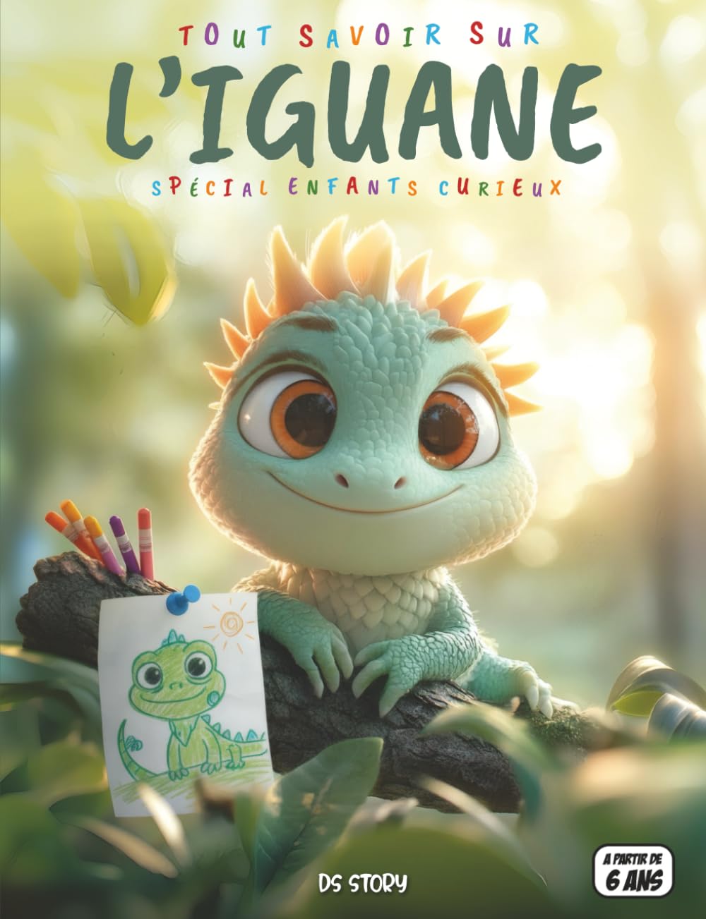 Tout savoir sur les Iguanes – Spécial enfants curieux: Maîtres des tropiques – Espèces, habitat, alimentation, soleil, légendes, quiz interactif & coloriages éducatifs