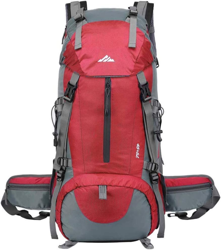 Hiking Backpack 50L Waterproof Camping Backpack with Rain Cover for Man Women