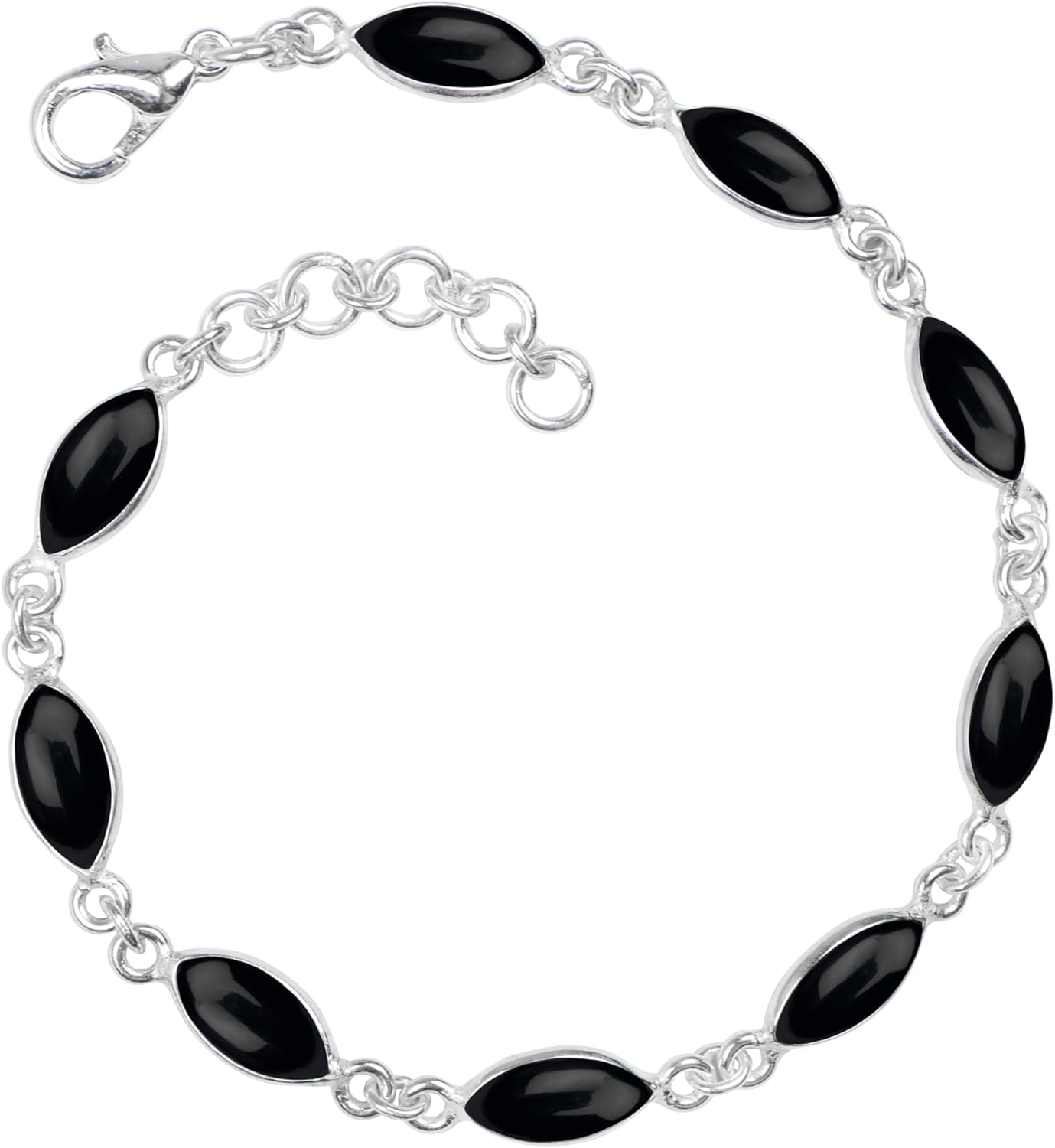 YARVi Gemstone Bracelet, for Women, 925 Sterling Silver