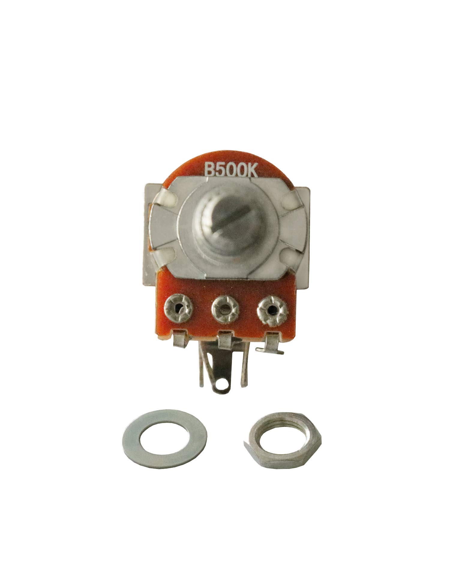 Push Pull Pot DPDT - Potenciómetro de guitarra y bajo, interruptor de control de tono de volumen de audio, eje dividido, 18 mm, con tuercas y arandelas, repuesto de piezas de guitarra B500K.