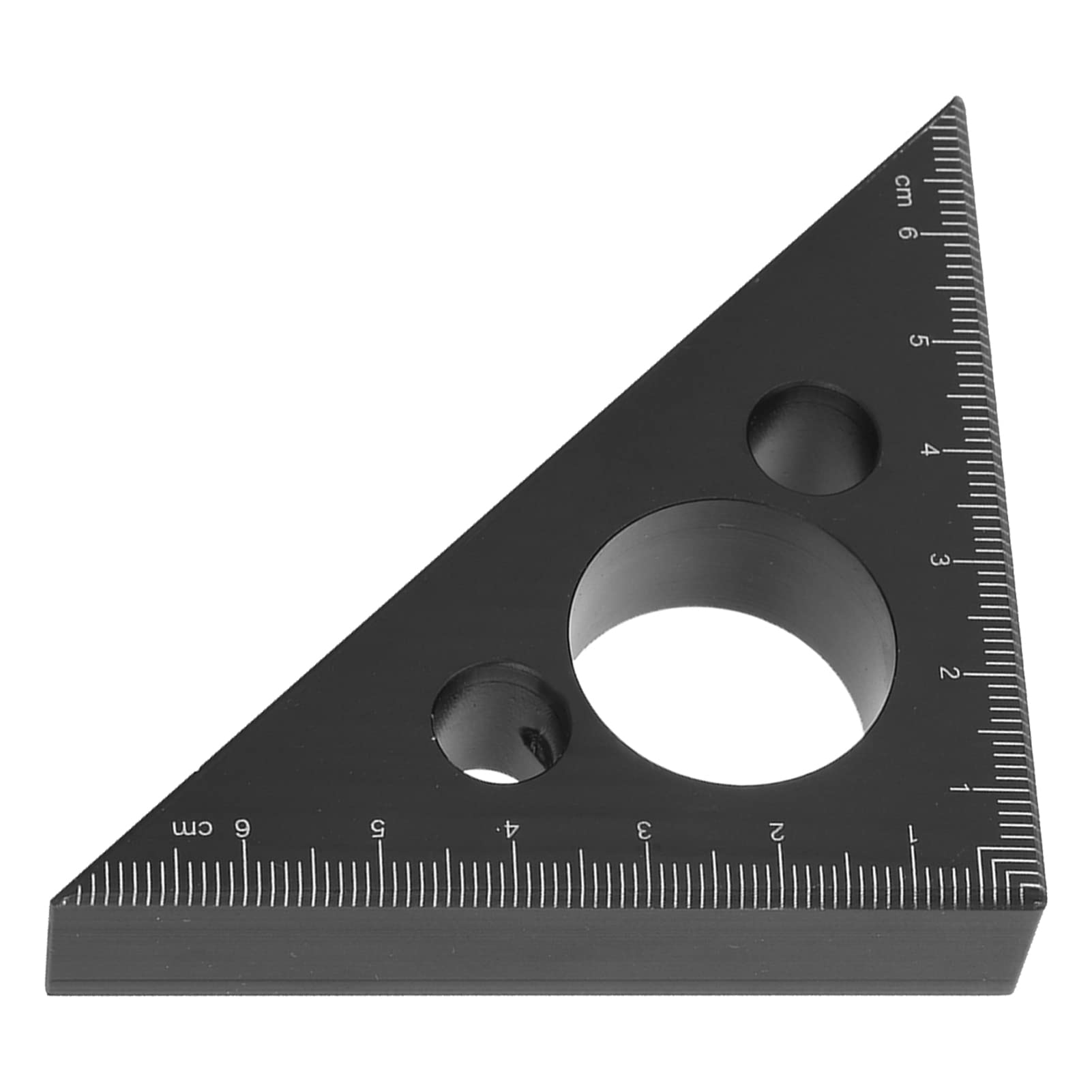 Lineal, 45-Grad-Winkellineal aus Aluminiumlegierung, Messwerkzeug, verdickte 17-mm-Gravurskala