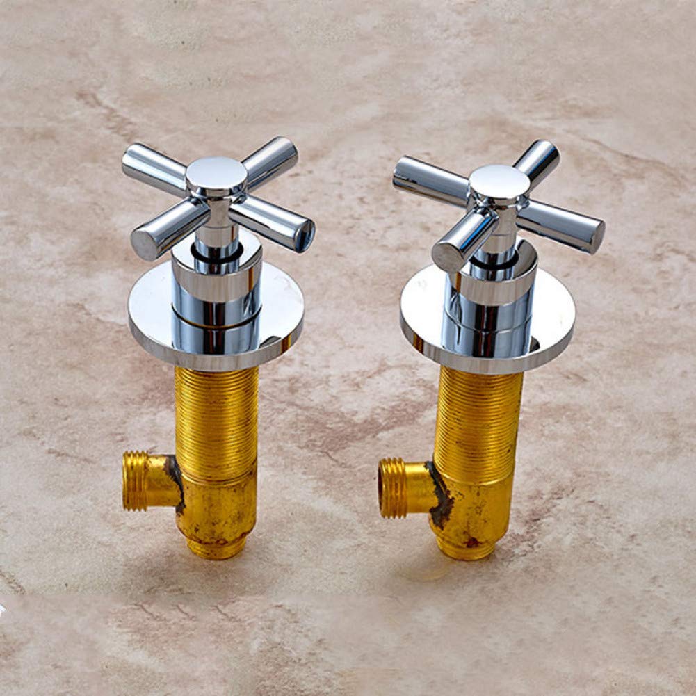 Rubinetto Del Lavandino Del Bagno 3 Fori Con Due Maniglie Supporto Per Ponte Miscelatore Per Lavabo Freddo E Caldo Rubinetto Per Lavabo Cromo Lucido