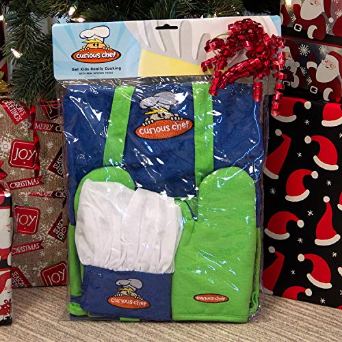 Curious Chef, 4-Piece Child Chef Textile Set for Girl or Boy - Thumbnail 3