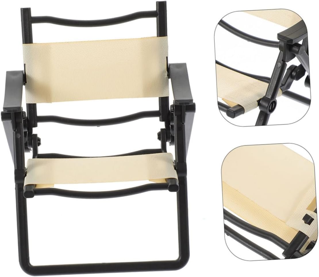 IMIKEYA 5sets 2pcs Mini Beach Chair Simulated Folding Dollhouse Furniture Vibrant Design for Realistic Play Accessory for Dollhouse Decor 2pcs*5