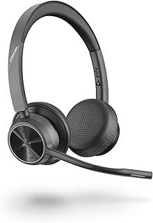 Poly by Plantronics - Voyager 4320 UC Wireless On Ear Headset (Plantronics) - Headphones with Boom Mic - Connect to PC/Mac via USB-C Bluetooth Adapter, Cell Phone via Bluetooth, Black (218478-02)-picture-17