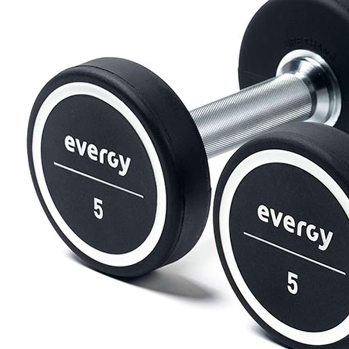 Mancuernas Elite PU evergy – Juego de mancuernas redondas de 2,5 a 50 kg. Halteres para gimnasio en casa, fitness y ejercicios de fuerza. Dumbbells Pro.
