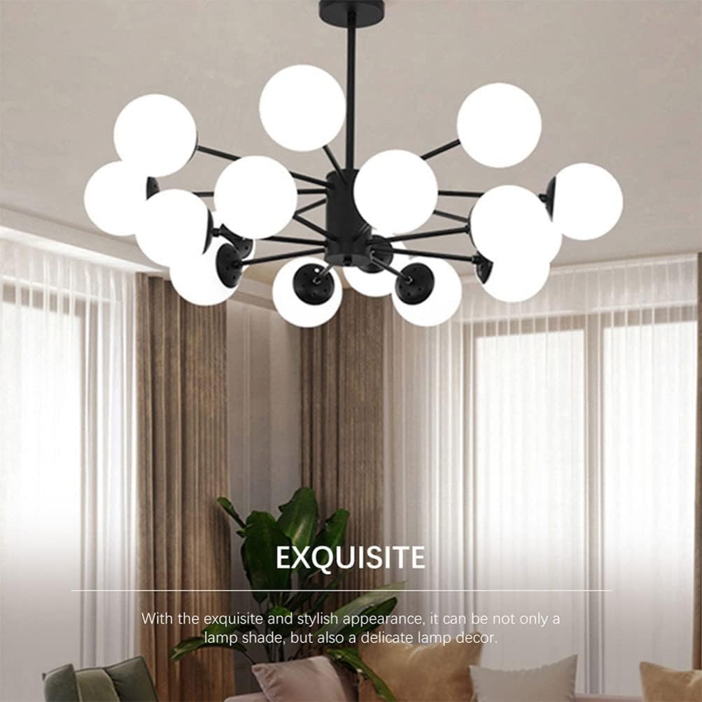 LALAFINA Creative G9 Ceiling Lamp Shade 4.72 Inch Glass Light Cover Pendant Shade for Bedroom Living Room Decorative Lighting Fixture Replacement