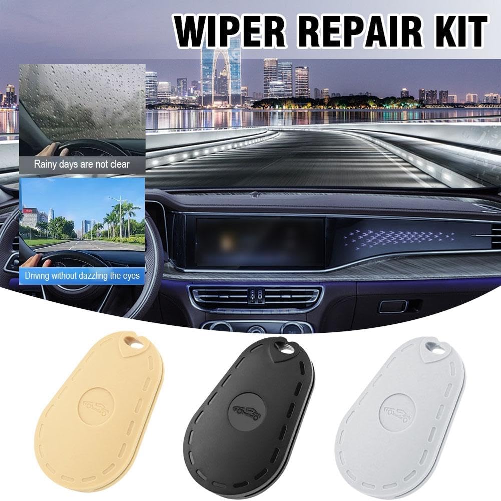 Windshield Wiper Blade Repair Tool,Wiper Strip Restorer Compact Maintenance Device，Bone-Free WiperBlade Rubber Strip Repair Tool,Convenient Universal Sanding Tools,Universal for Most Cars