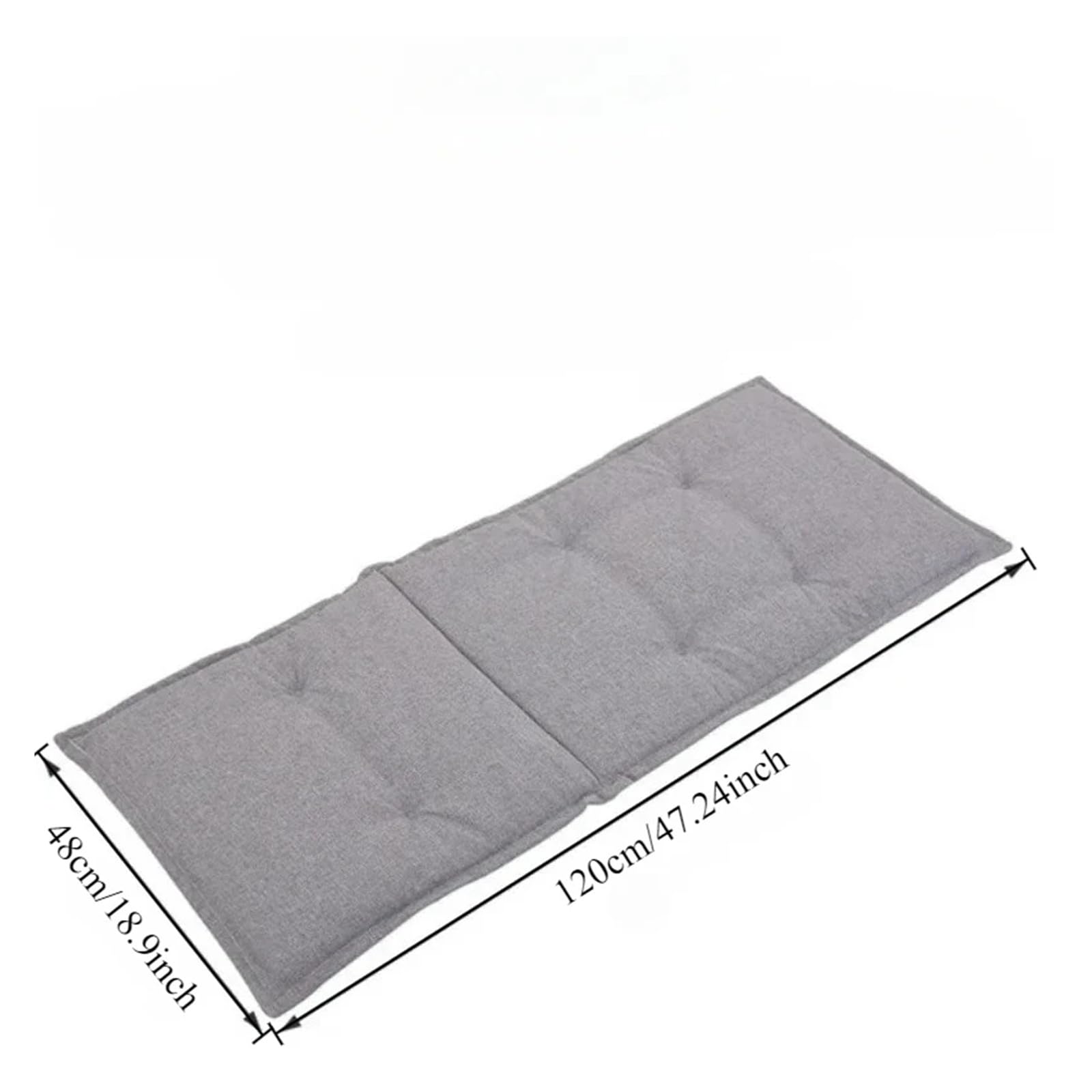 Cuscini Sedie Cuscini lunghi 48x120 cm Sedia reclinabile a dondolo pieghevole Divano con schienale alto for lettino da giardino Tappetino Cuscino Per Sedia A Dondolo(Gray)