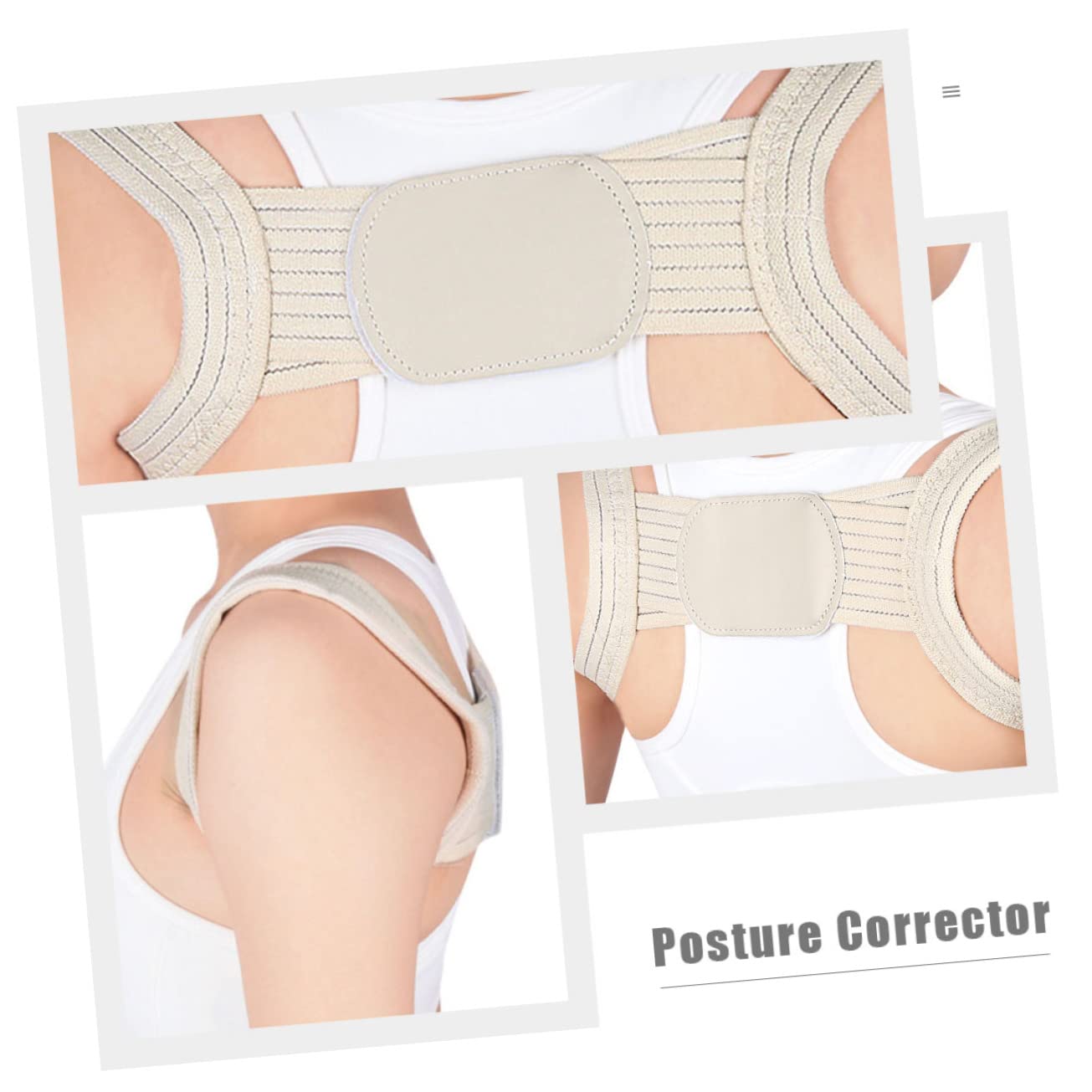 FOMIYES 5pcs Posture Strap for Adults and Boy Girl Adjustable Back Brace for Improved Back Support and Straightening Breathable Design for Day Comfort