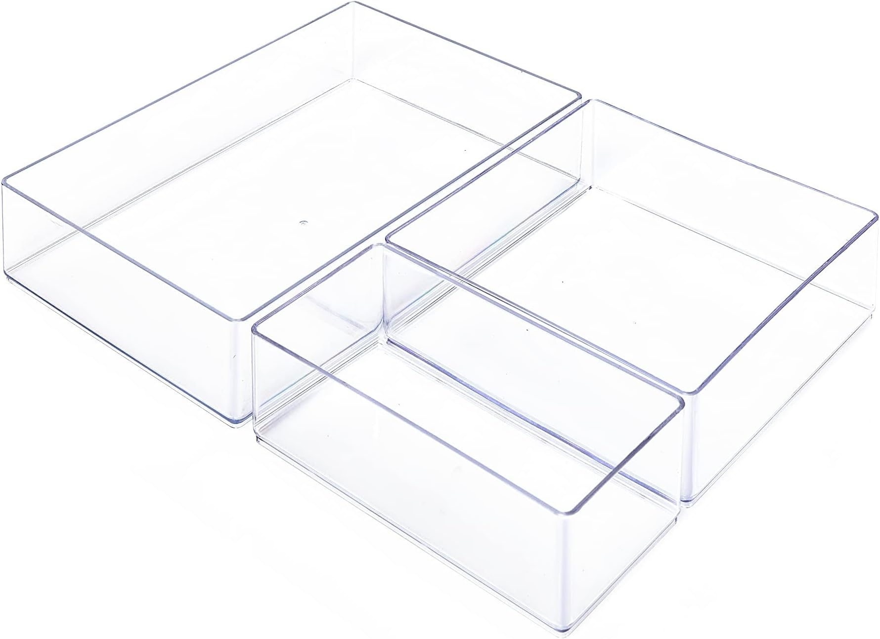 Vtopmart 3-Schubladen Organizer - Klare Aufbewahrungsbox Für Schminktisch & Badezimmer