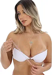 Sutiã com Bojo Push Up Alça de Silicone Removível com Fecho Frontal Laluju Lingerie