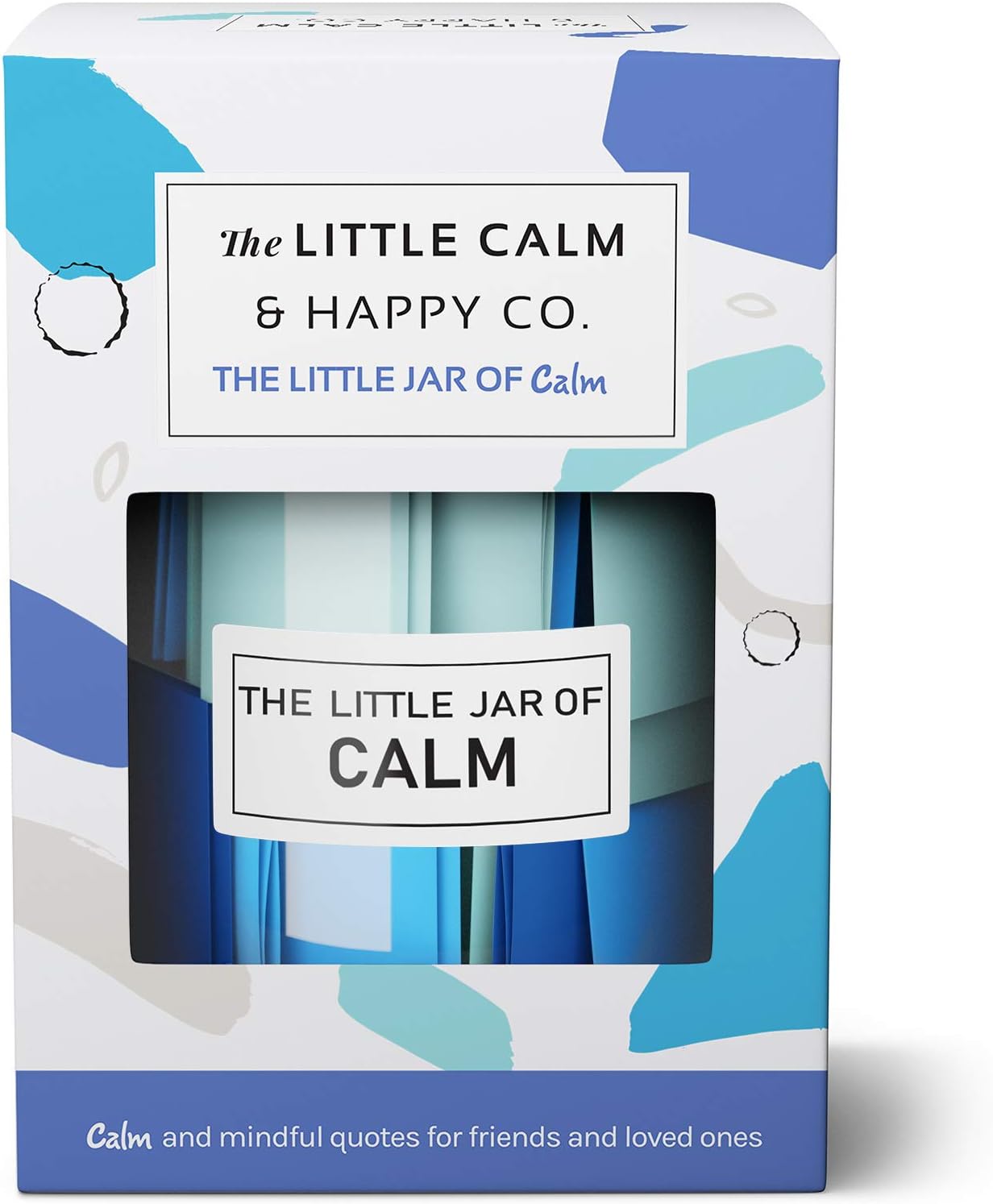 The Little Calm and Happy Company Calm and Mindfulness Positive quotes Jar (30 Notes) powerful quotes, Inspirational Positive Messages for Daily Motivation and Meditation | Incl. Gift Box