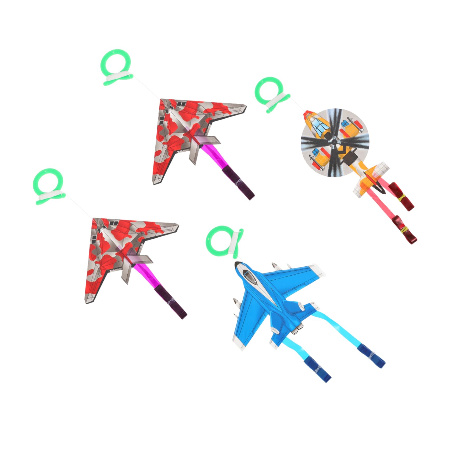 Toyvian 4pcs Mini Cartoon Kite Outdoor Kids Toys Outdoor Toys for Kids Mini Kite Beginner Kite DIY Kite Rainbow Children Flying Toys Parent-child Interactive Toys Cartoon Design Kites 3d