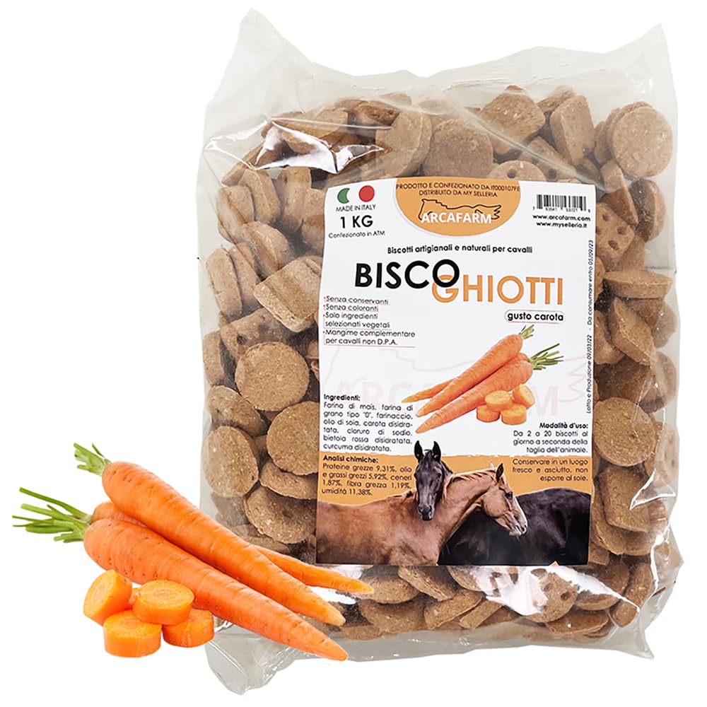 Biscotti Artigianali alla Carota per Cavalli 1 kg Made in Italy