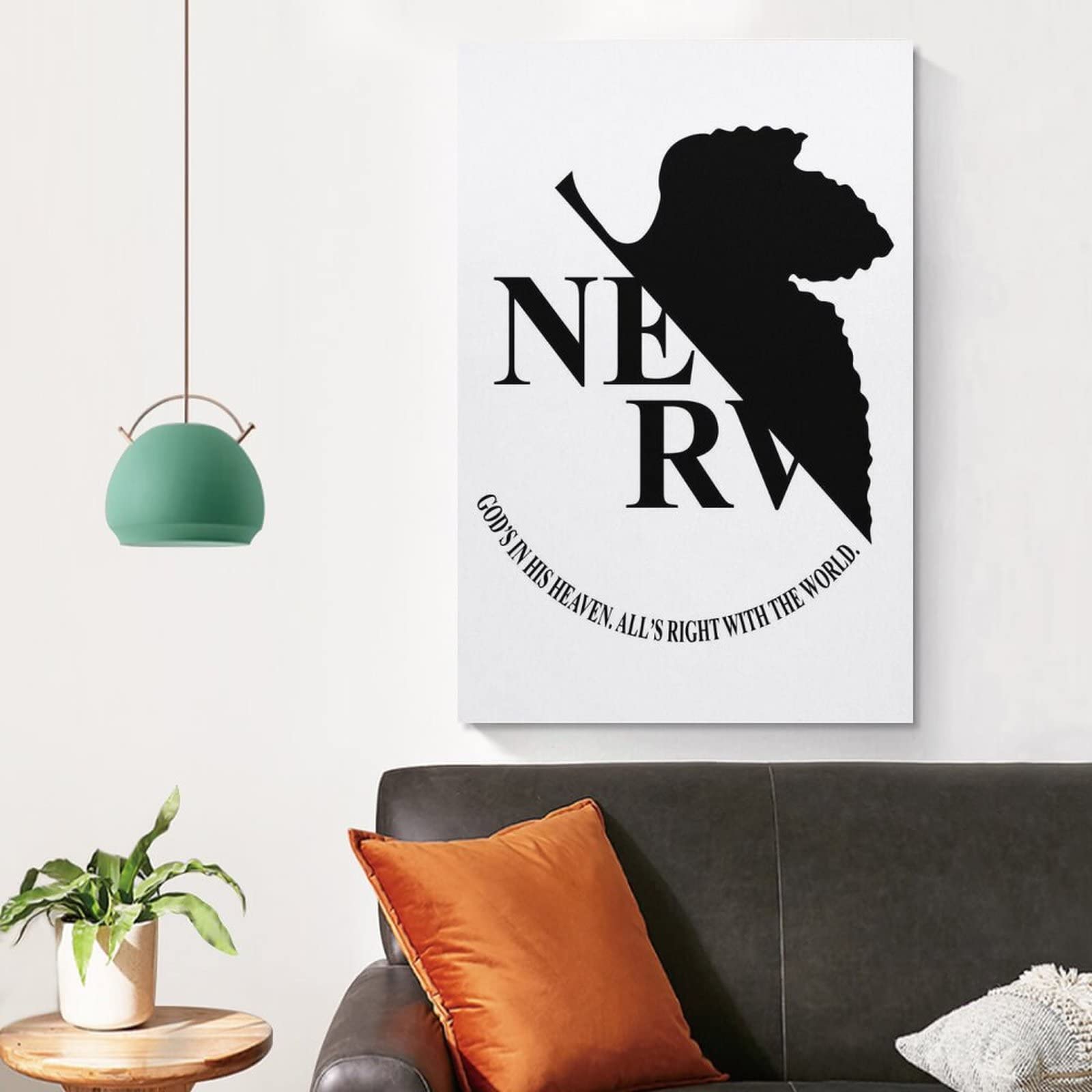 Amazon.co.jp: ネルフロゴ エヴァンゲリオンポスター 1 キャンバス