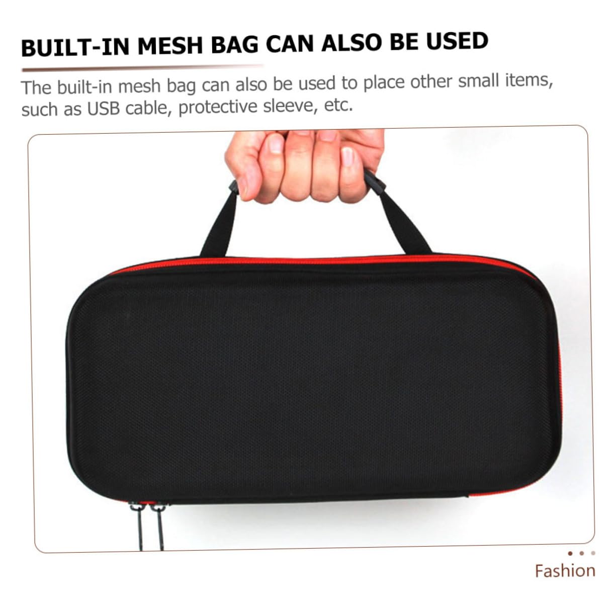 Abaodam Borsa Per Microfono Wireless Rigida Con Manico Resistente Urti E Polvere Custodia Compatta Per Microfono Senza Filo E Accessori Usb Ideale Per Karaoke Esterno