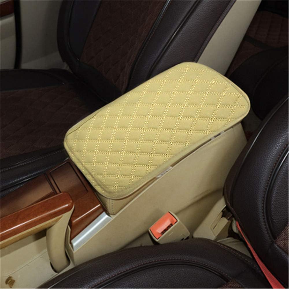 LKXHarleya Car Center Console Cover, Universal Car Armrest Cover, PU Leather Auto
