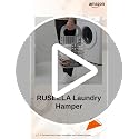 Image of Plastic Laundry Hamper Bag For Bathroom, Bedroom, Kitchen, Home, Office || Wall Mounted Bathroom Hanging Foldable Laundry Storage Basket For Dirty Clothes, Grey