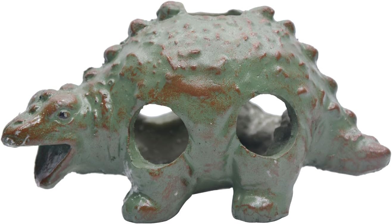 Small Dinosaur Aquarium Decor, Dinosaur Fish Tank Ornament, Stegosaurus Decor