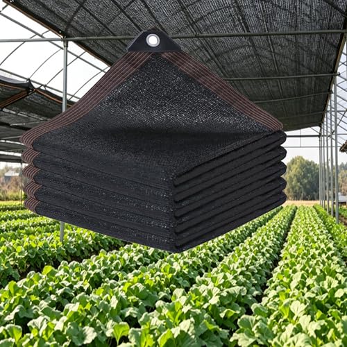 Invernadero malla de sombra exterior negra con 90% sombreado resistente al calor de jardín 2