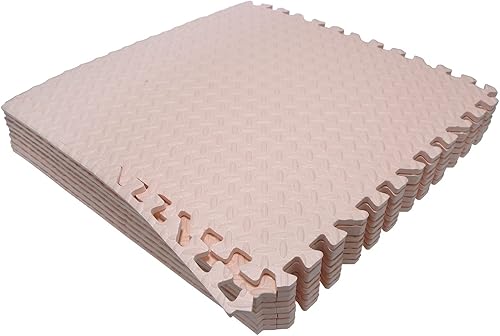 HTTMT - 8 x (32 pies cuadrados) - Tapete rosa para gimnasio de 24 x 24 pulgadas de espuma EVA entrelazada para ejercicio, fitness, rompecabezas de HTTMT - 8 x (32 pies cuadrados) - Tapete rosa para gimnasio de 24 x 24 pulgadas de espuma EVA entrelazada para ejercicio, fitness, rompecabezas de
