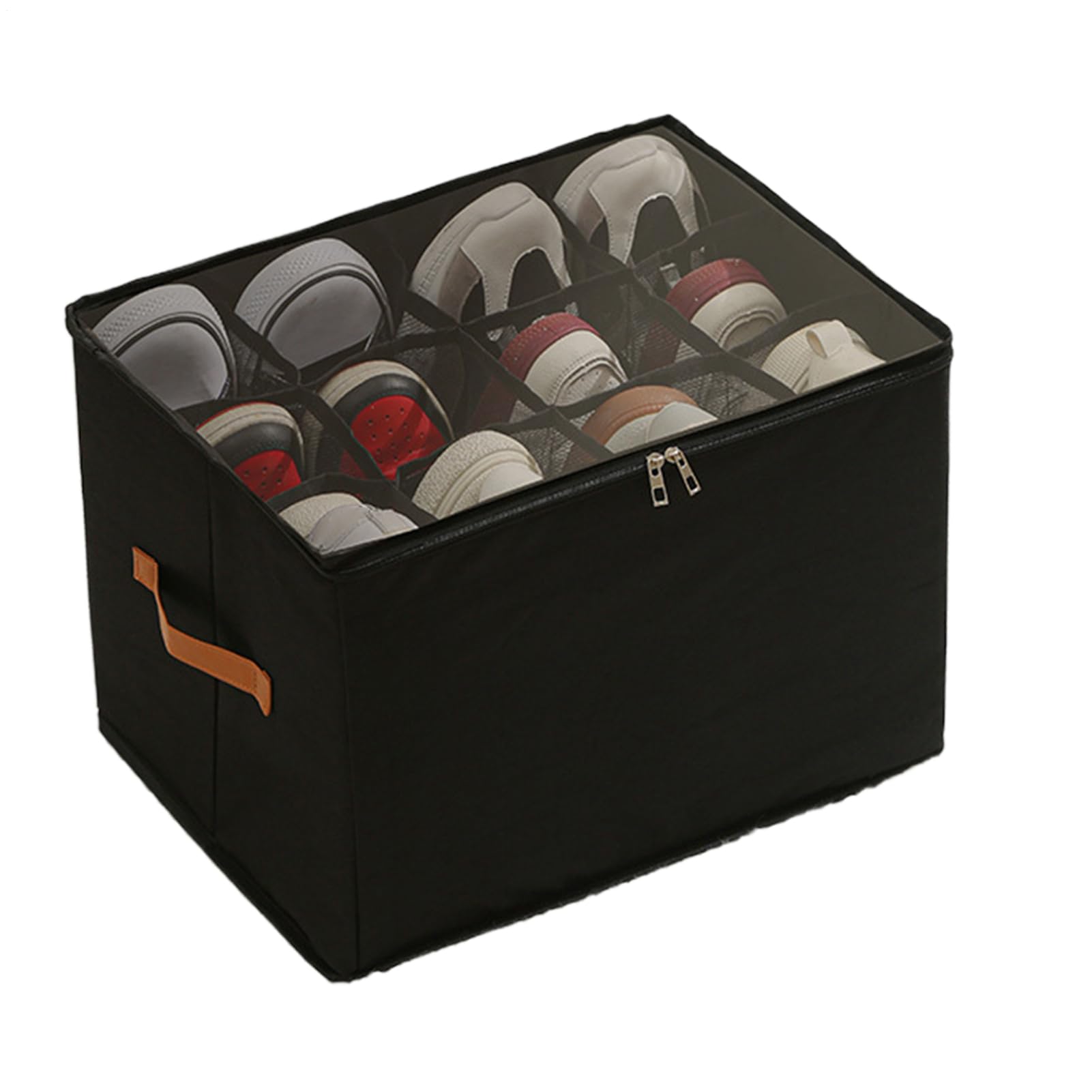 Conteneur à chaussures pliable plastique et boite de rangement baskets
