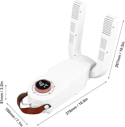 Miniatura 7 de Secador de zapatos, secado rápido, desodorizante, secado rápido, súper silencioso, sobrecalentamiento, calentador de zapatos de diseño plegable para