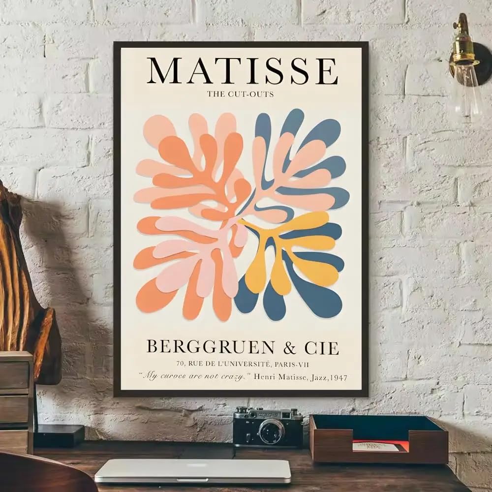 Dittelle Flower HENRI MATISSE Artwork Poster HD Art Mural Poster Canvas Painting for Home decoration Vintage Print(40x50cm /Frameless)