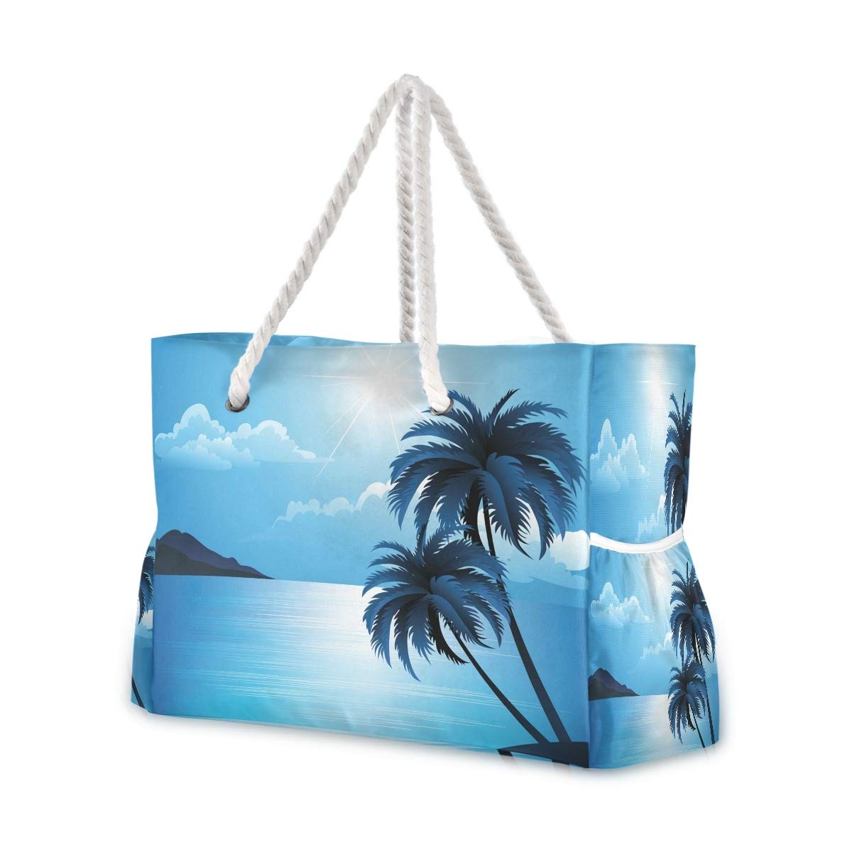senya Large Beach Shoulder Bags Canvas Tote Water Resistant for Gym Travel Daily