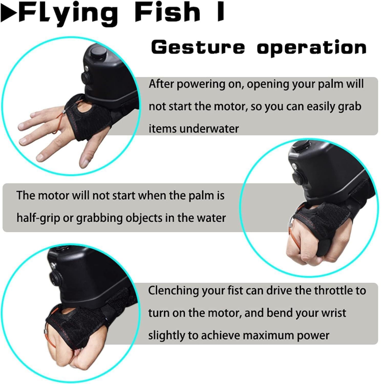 Snorkeling Propulsione Booster Braccio Subacqueo Scooter Attrezzatura Immersione Mare Nuoto Sport acquatici