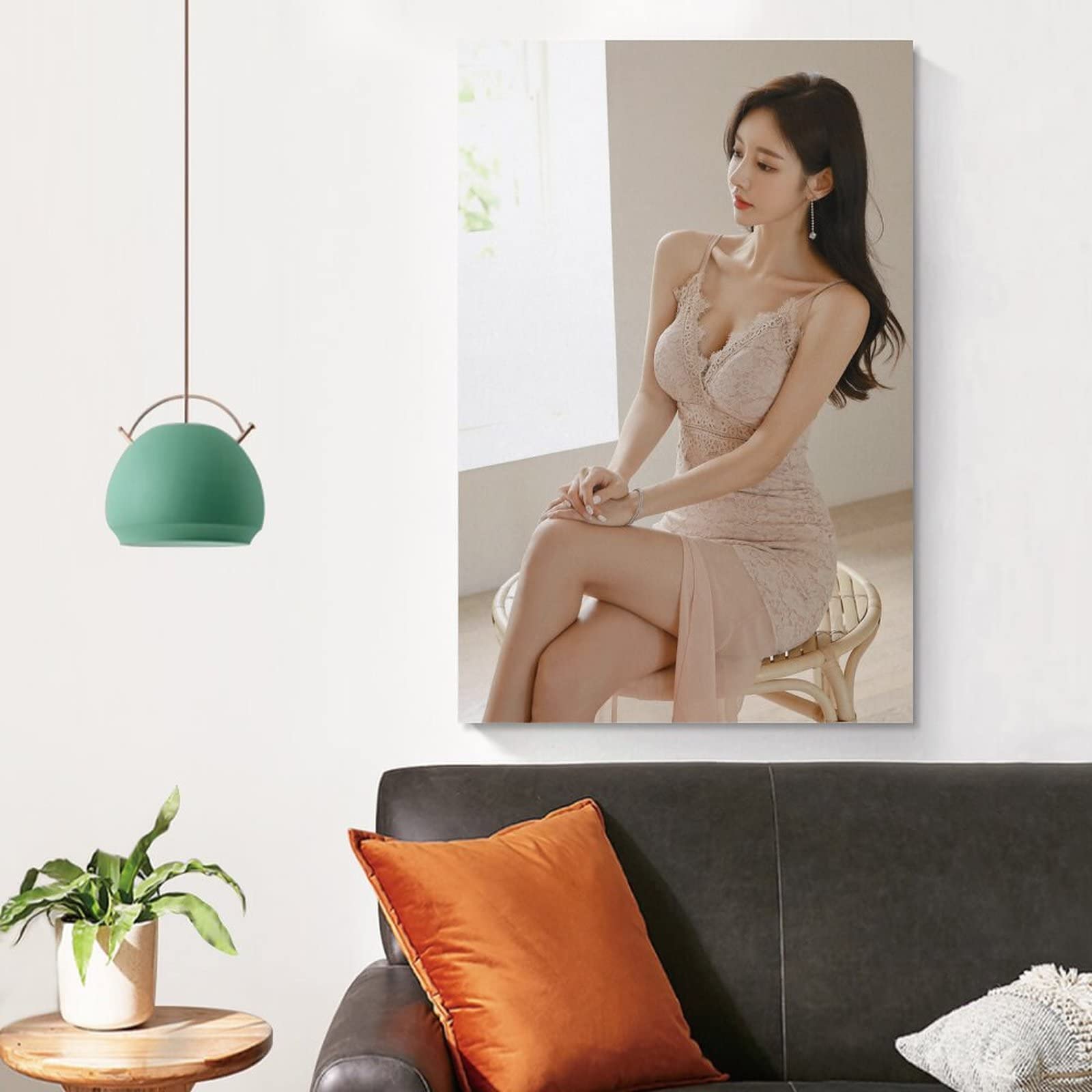 Amazon.co.jp: 孫允珠韓国一の美女ポスターキャンバスポスター寝室の