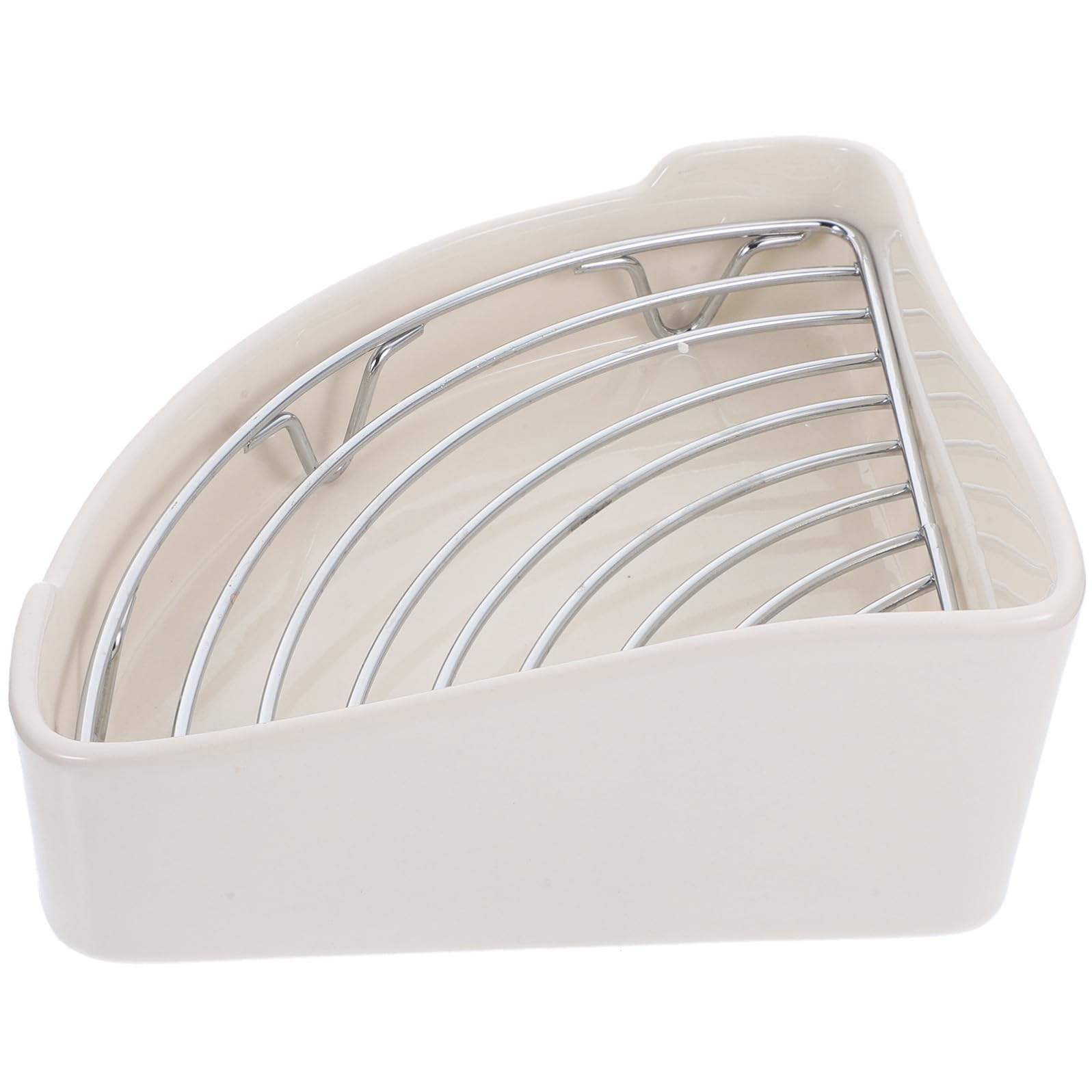 INOOMP Lettiera Angolare a Forma di Triangolo Bianca, Resistente e Facile da Installare, per Criceti e Conigli in Ufficio o Cucina