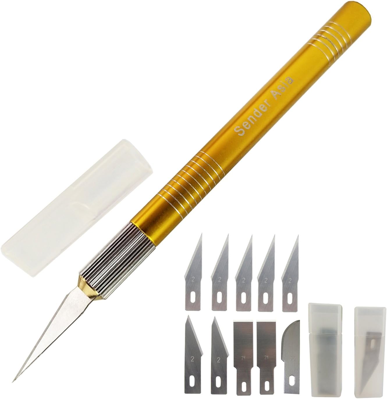 Multi Purpose Scrapbooking Knife, Art Work Craft Knife with 10-Piece Extra Blades