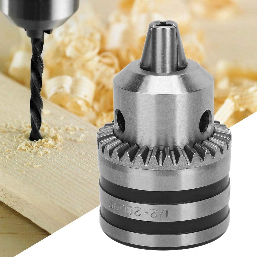 Mandrin de perçage 3.0-16MM 1/2-20UNF, kit d'adaptateur de mandrin de type clé avec adaptateur à tige ronde pour marteau électrique SDS