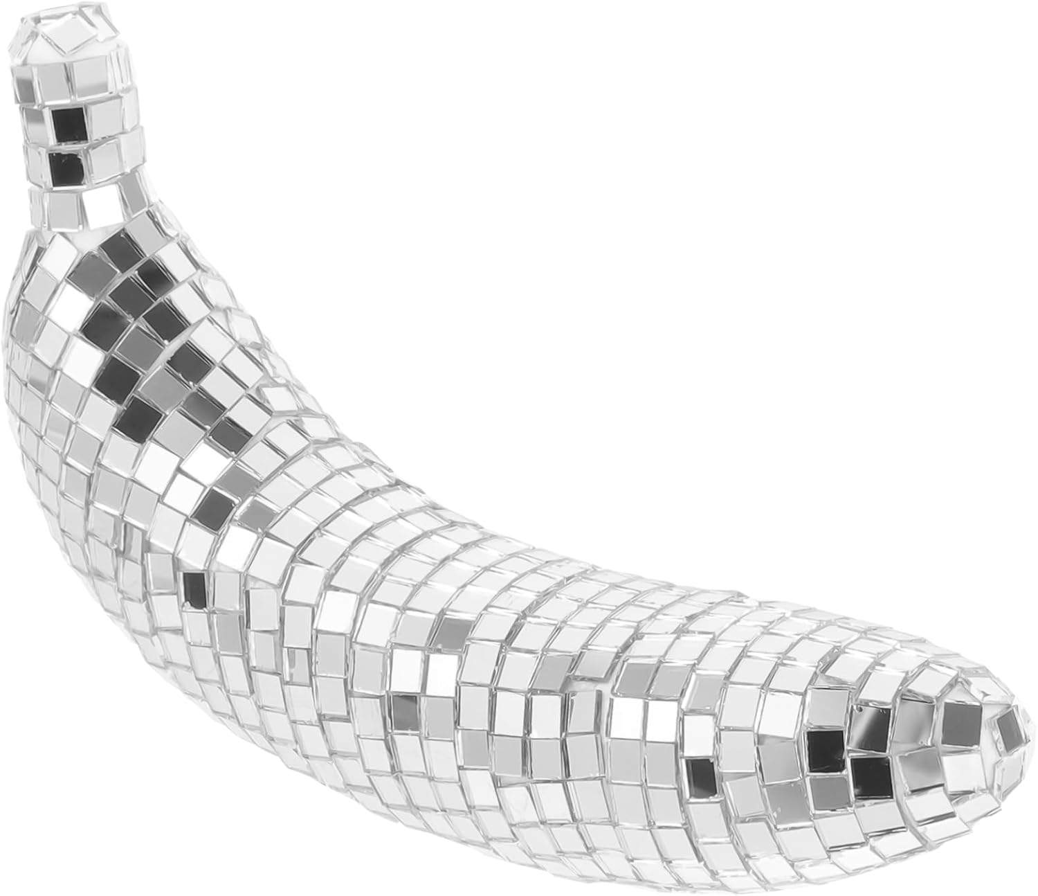 MAGICLULU 5pcs Disco Style Reflective Banana Figurine Mirror Fruit Decor for Table Vivid Decorative Ornament for Parties Weddings Unique Disco Banana Model for